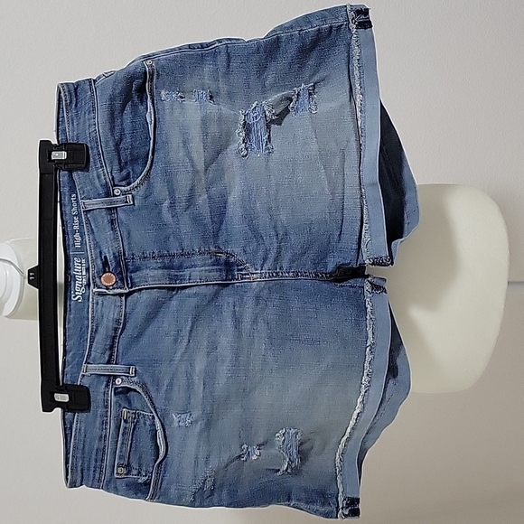 Denim Jean Shorts Distressed Womens 